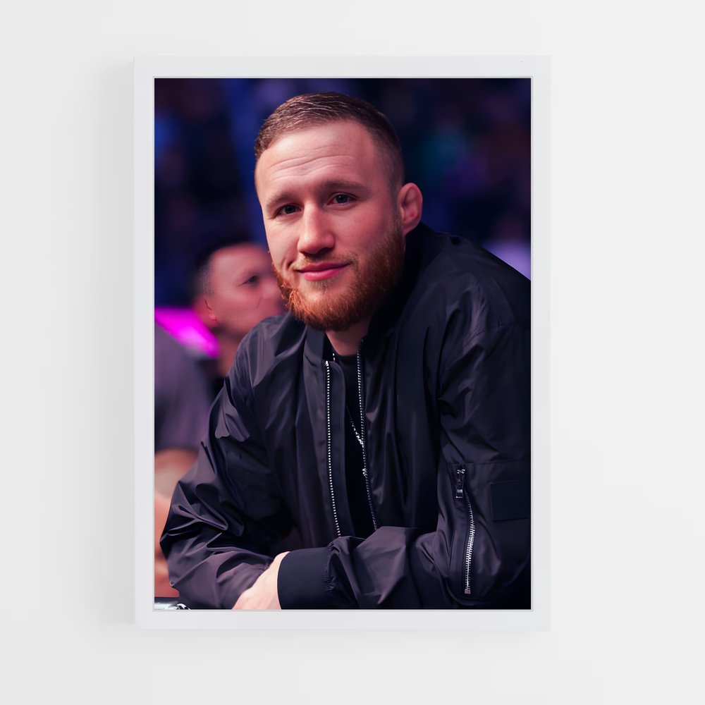 ap-justin gaethje-7 cadre Blanc