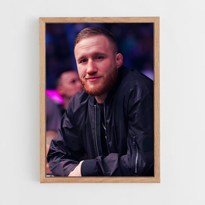 ap-justin gaethje-7 cadre Bois clair