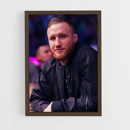 ap-justin gaethje-7 cadre Bois foncé
