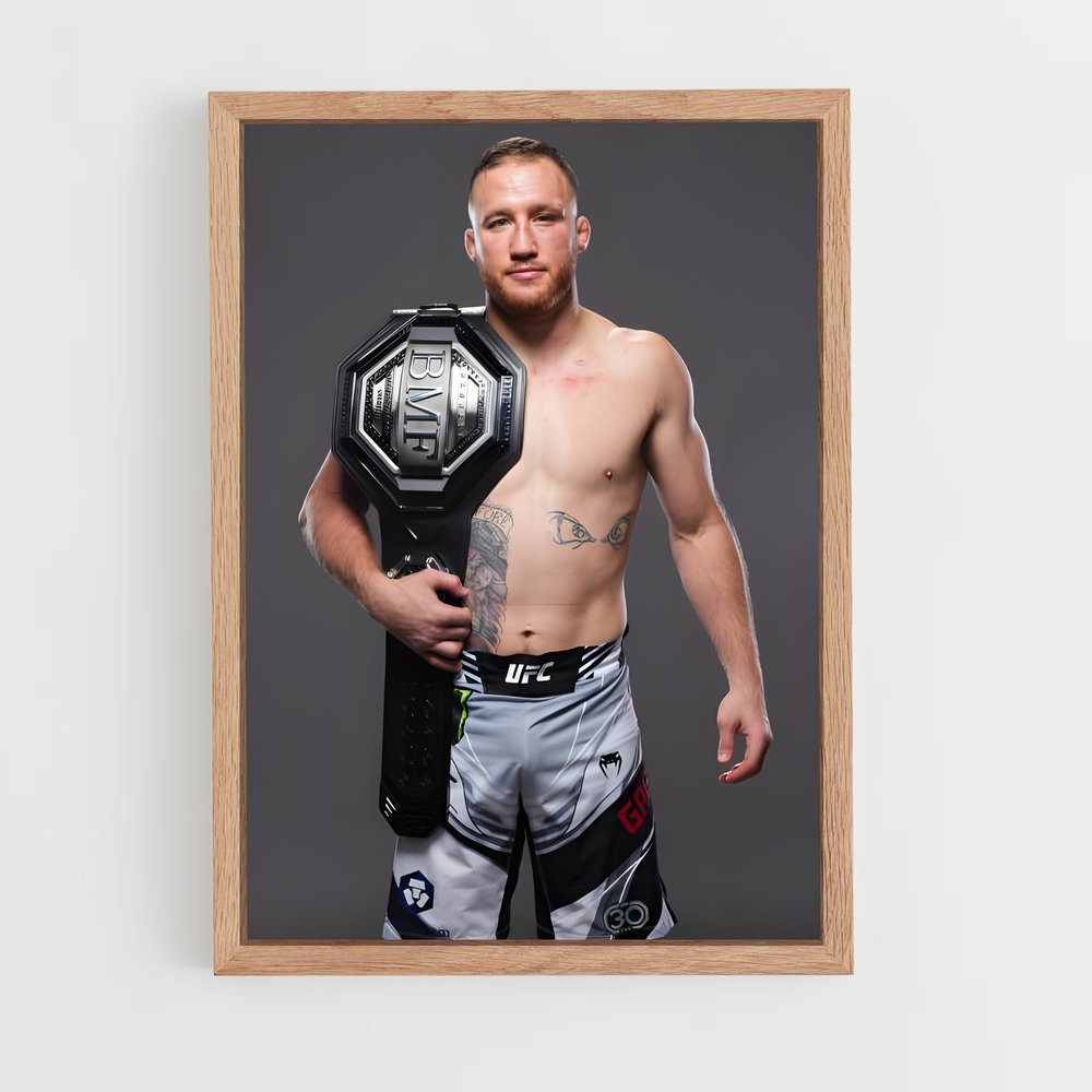 ap-justin gaethje-8 cadre Bois clair