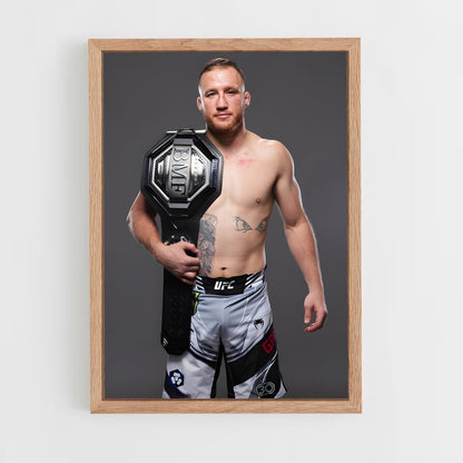 ap-justin gaethje-8 cadre Bois clair