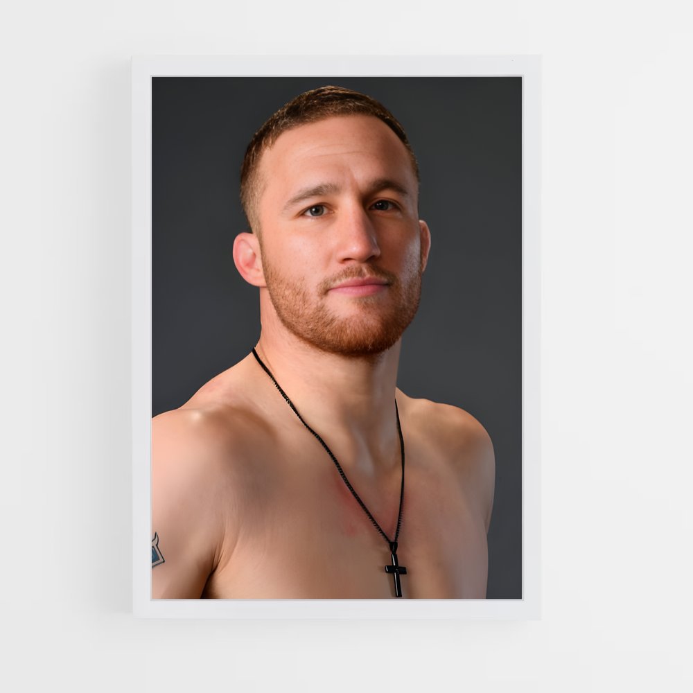 ap-justin gaethje-9 cadre Blanc