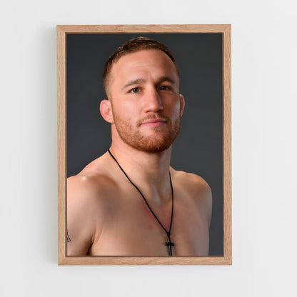 ap-justin gaethje-9 cadre Bois clair