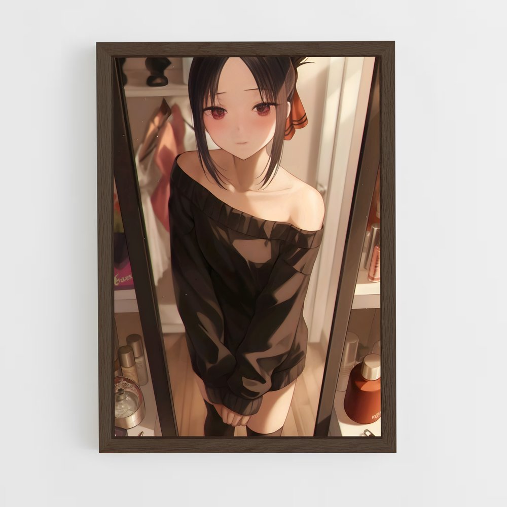 ap-kaguya sama-2 cadre Bois foncé