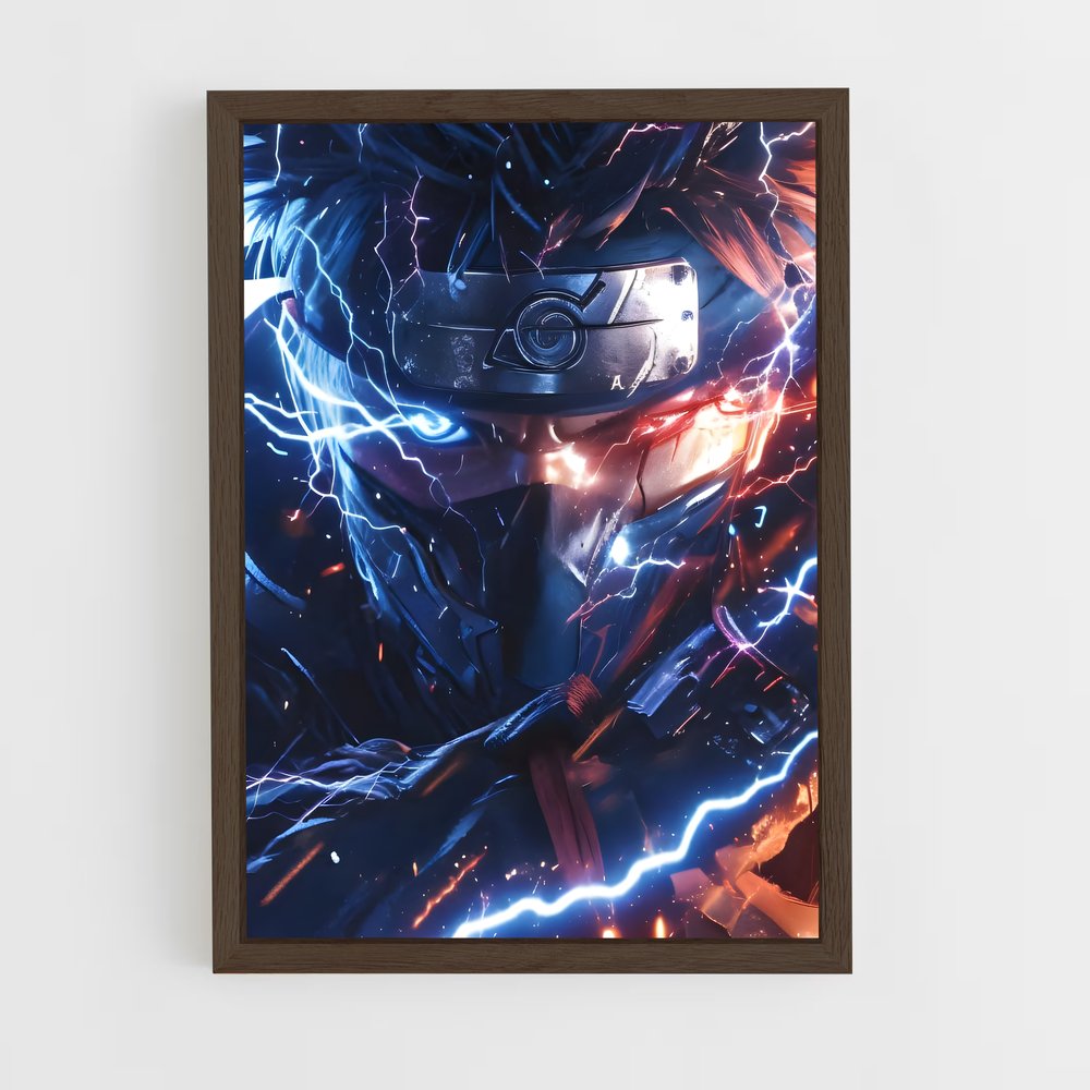 ap-kakashi hatake-4 cadre Bois foncé