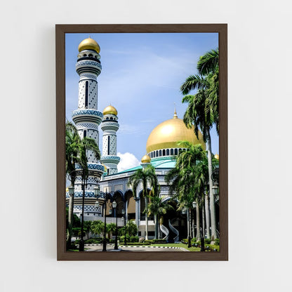 ap-kampong ayer water village-3 cadre Bois foncé