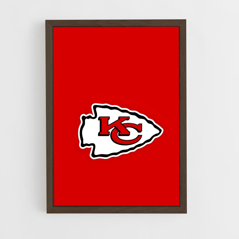 ap-kansas city chiefs-2 cadre Bois foncé