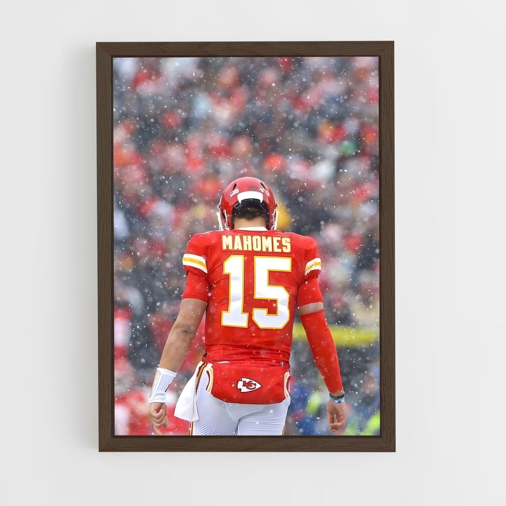 ap-kansas city chiefs-6 cadre Bois foncé