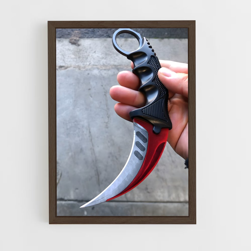 ap-karambit-2 cadre Bois foncé