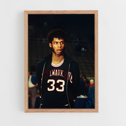 ap-kareem abdul-jabbar-3 cadre Bois clair