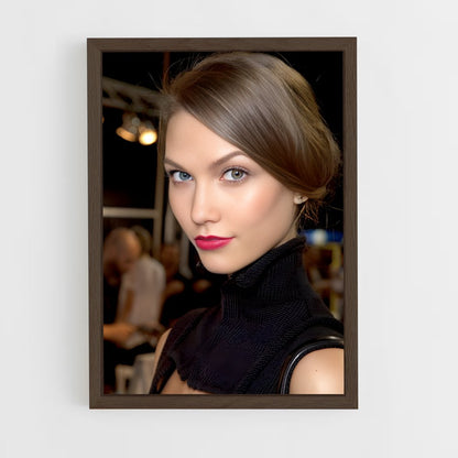 ap-karlie kloss-4 cadre Bois foncé