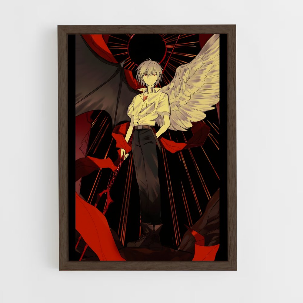 ap-kaworu nagisa-1 cadre Bois foncé