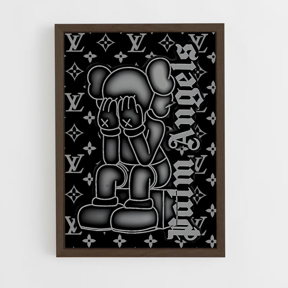 ap-kaws-6 cadre Bois foncé