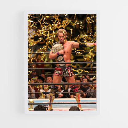 ap-kazuchika okada-8 cadre Blanc