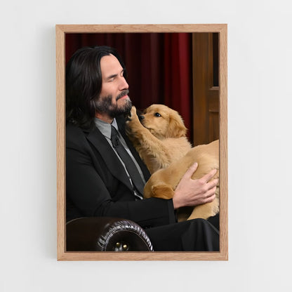 ap-keanu reeves-4 cadre Bois clair