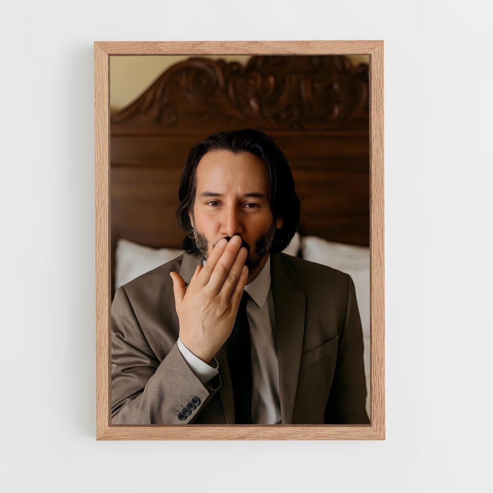 ap-keanu reeves-9 cadre Bois clair