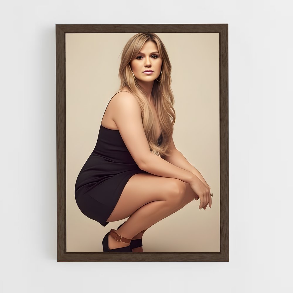 ap-kelly clarkson-10 cadre Bois foncé