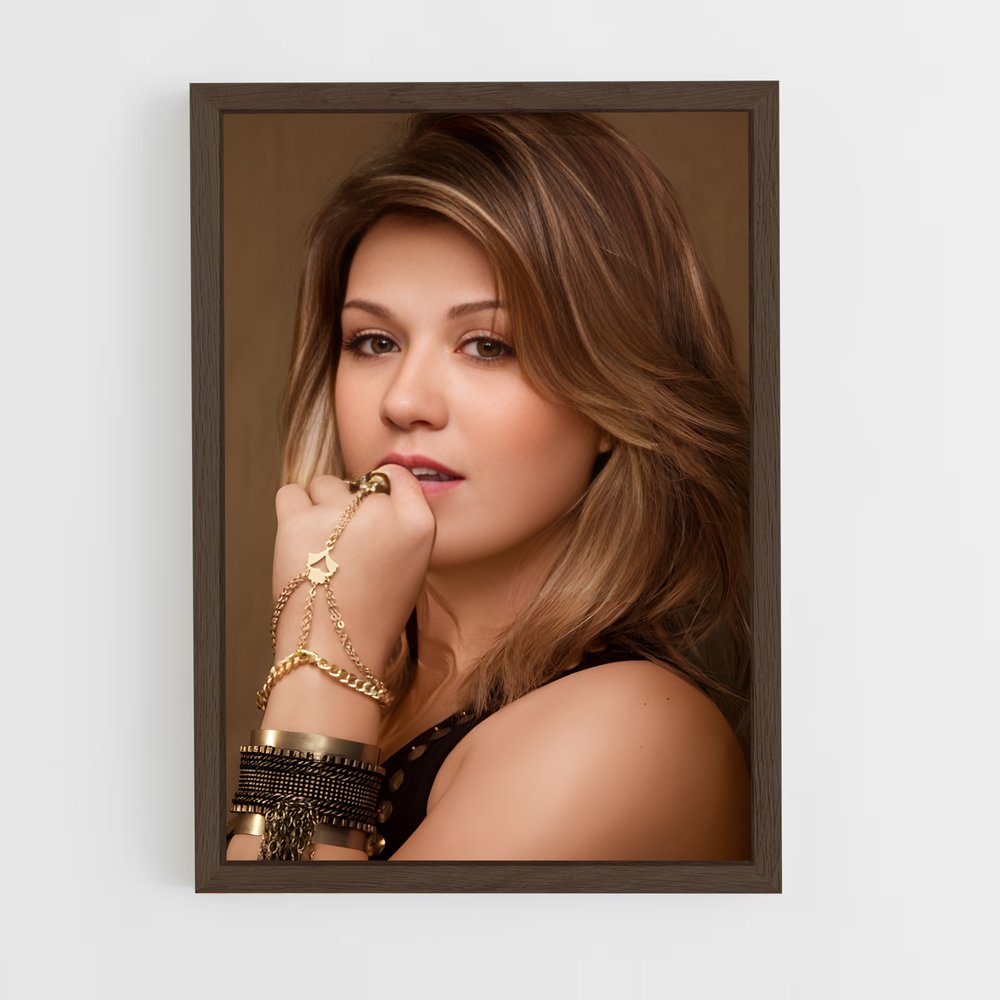 ap-kelly clarkson-5 cadre Bois foncé