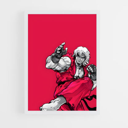 ap-ken street fighter-4 cadre Blanc