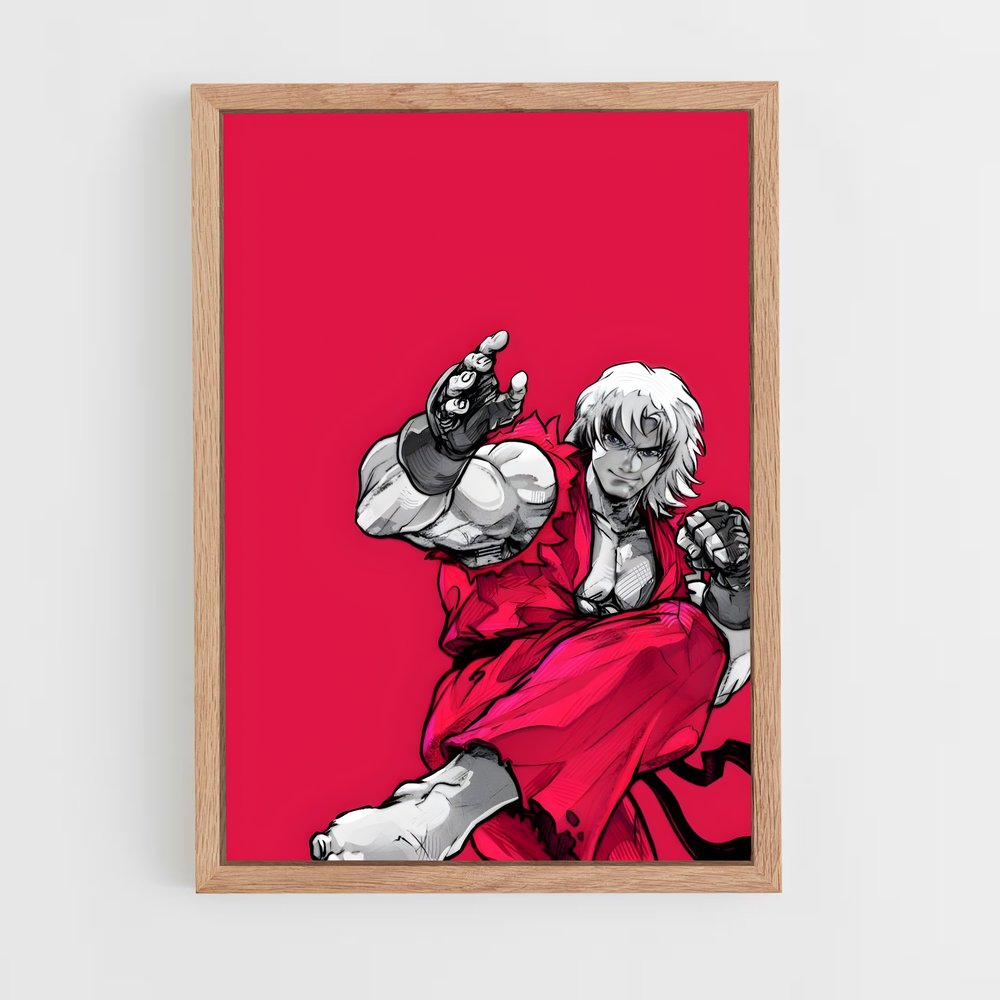 ap-ken street fighter-4 cadre Bois clair