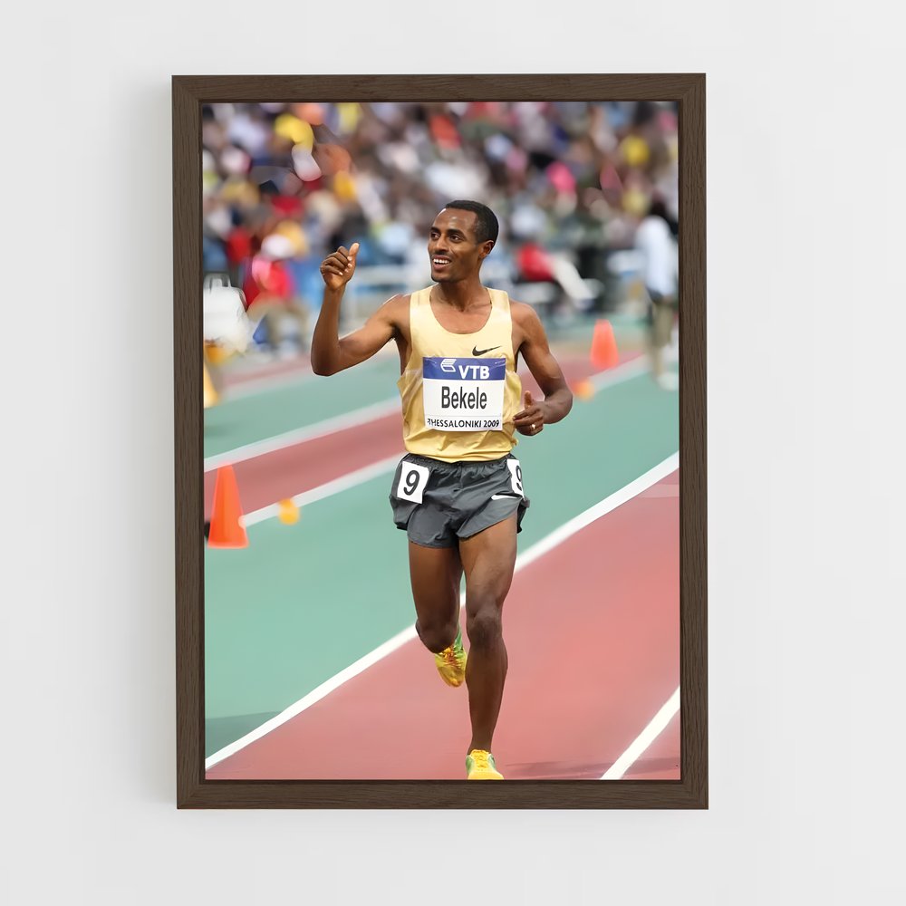 ap-kenenisa bekele-3 cadre Bois foncé