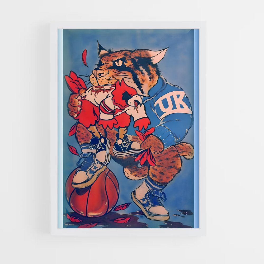 ap-kentucky wildcats-4 cadre Blanc
