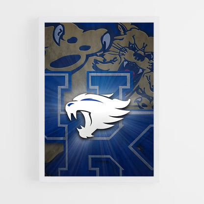 ap-kentucky wildcats-6 cadre Blanc