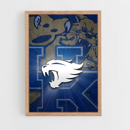ap-kentucky wildcats-6 cadre Bois clair
