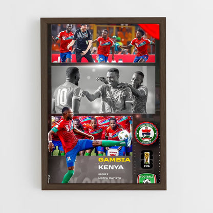 ap-kenya national football team-1 cadre Bois foncé