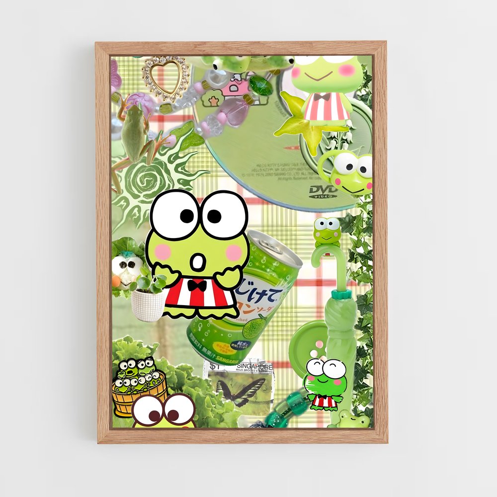 ap-keroppi-1 cadre Bois clair