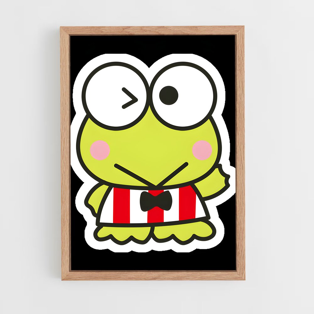 ap-keroppi-5 cadre Bois clair