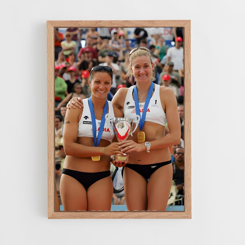 ap-kerri walsh jennings-3 cadre Bois clair