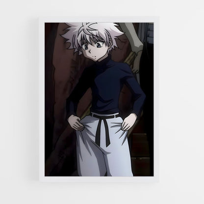ap-killua zoldyck-3 cadre Blanc
