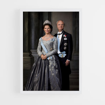 ap-king carl xvi gustaf-1 cadre Blanc