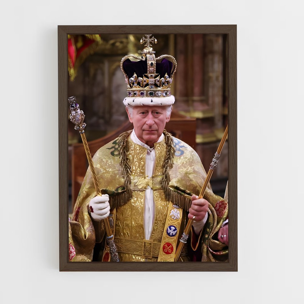 ap-king charles iii-2 cadre Bois foncé