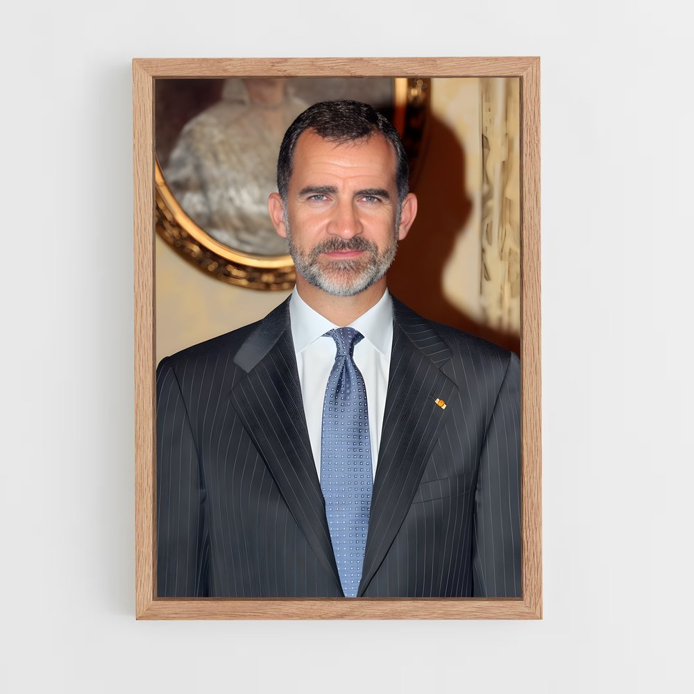 ap-king felipe vi-3 cadre Bois clair