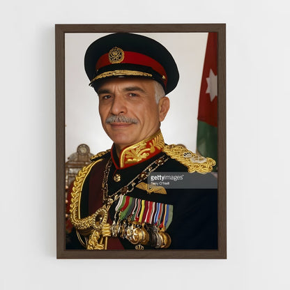 ap-king hussein-1 cadre Bois foncé