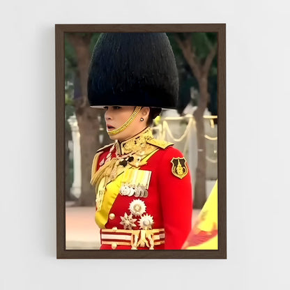 ap-king maha vajiralongkorn-9 cadre Bois foncé