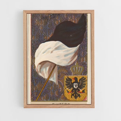 ap-kingdom of prussia flag-2 cadre Bois clair