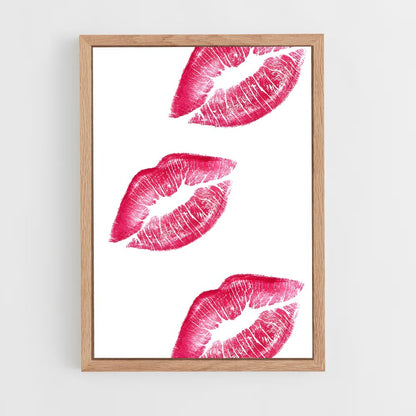ap-kissing lips-2 cadre Bois clair