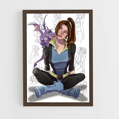 ap-kitty pryde-2 cadre Bois foncé