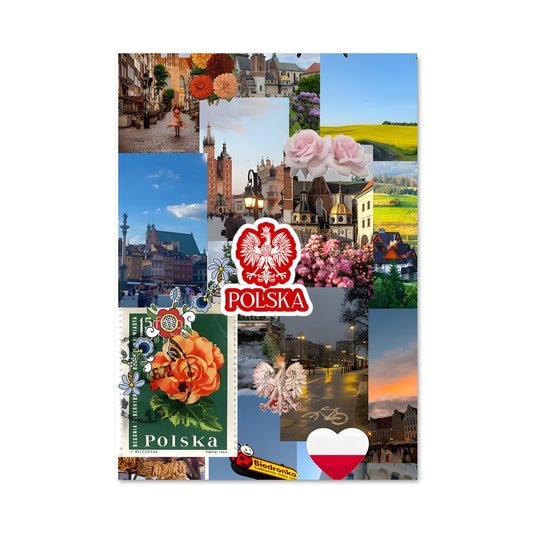 Poster Collage de Pologne