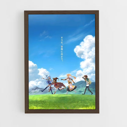 ap-konosuba-3 cadre Bois foncé