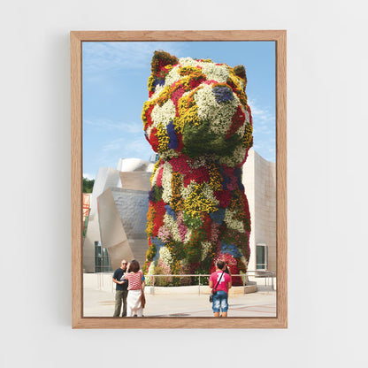 ap-koons puppy-1 cadre Bois clair