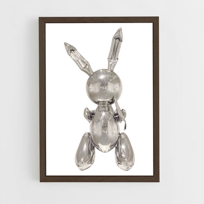 ap-koons rabbit-4 cadre Bois foncé