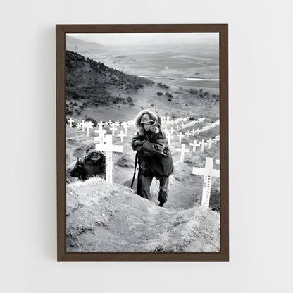 ap-korean war-6 cadre Bois foncé