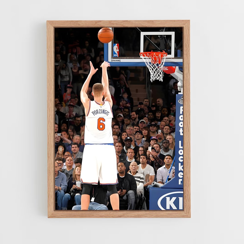 ap-kristaps porzingis-7 cadre Bois clair