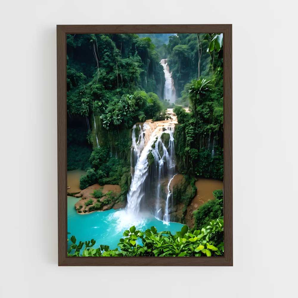 ap-kuang si falls-6 cadre Bois foncé