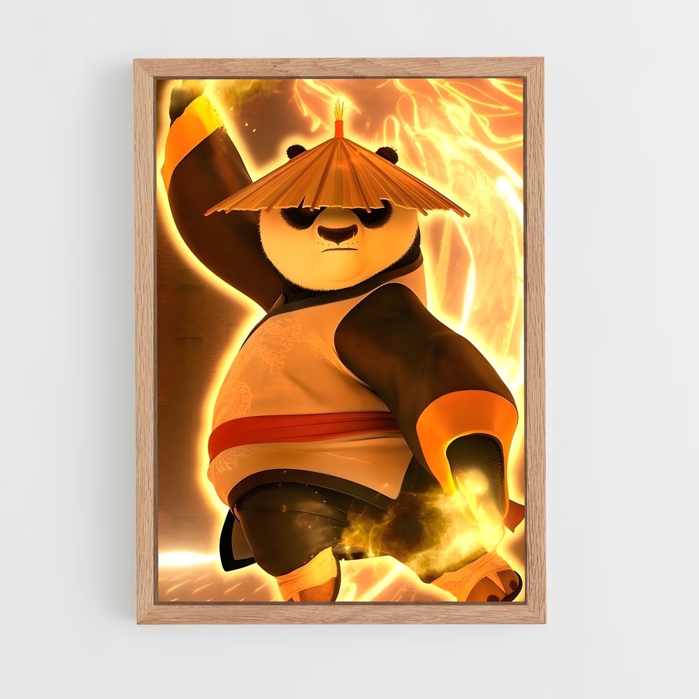 ap-kung fu panda-2 cadre Bois clair
