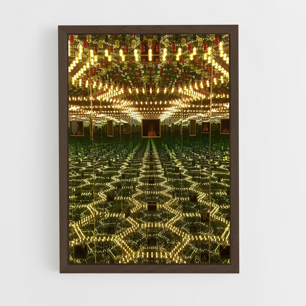 ap-kusama infinity rooms-2 cadre Bois foncé